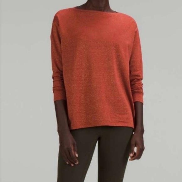 NWT Lululemon Back in Action long sleeve spark relaxed fit longer in back size 0 - Picture 1 of 15